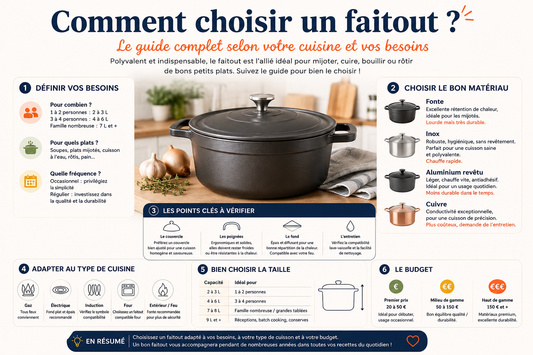 Comment choisir un faitout ? Le guide complet selon votre cuisine et vos besoins