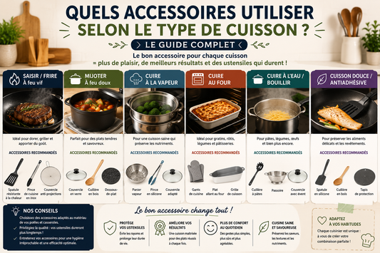 Quels accessoires utiliser selon le type de cuisson ? Le guide complet