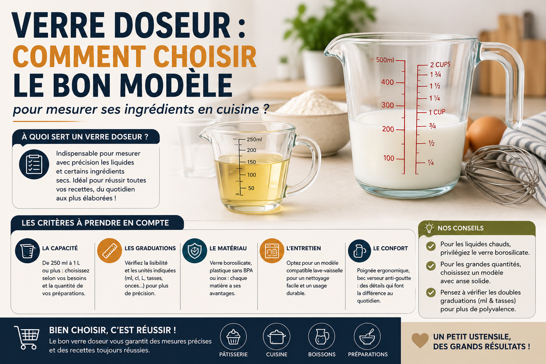Verre doseur : comment choisir le bon modèle pour mesurer ses ingrédients en cuisine ?