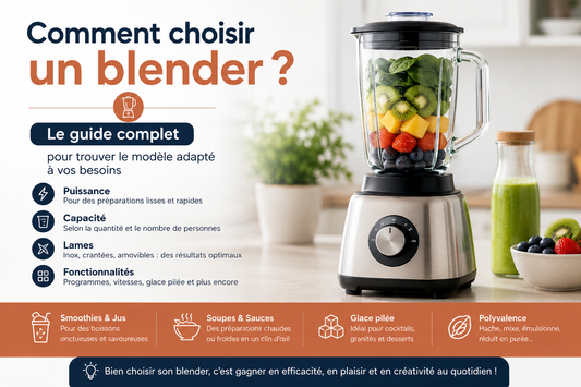 Comment choisir un blender ? Le guide complet pour trouver le modèle adapté à vos besoins