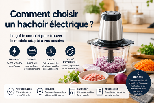 Comment choisir un hachoir électrique ? Le guide complet pour trouver le modèle adapté à vos besoins