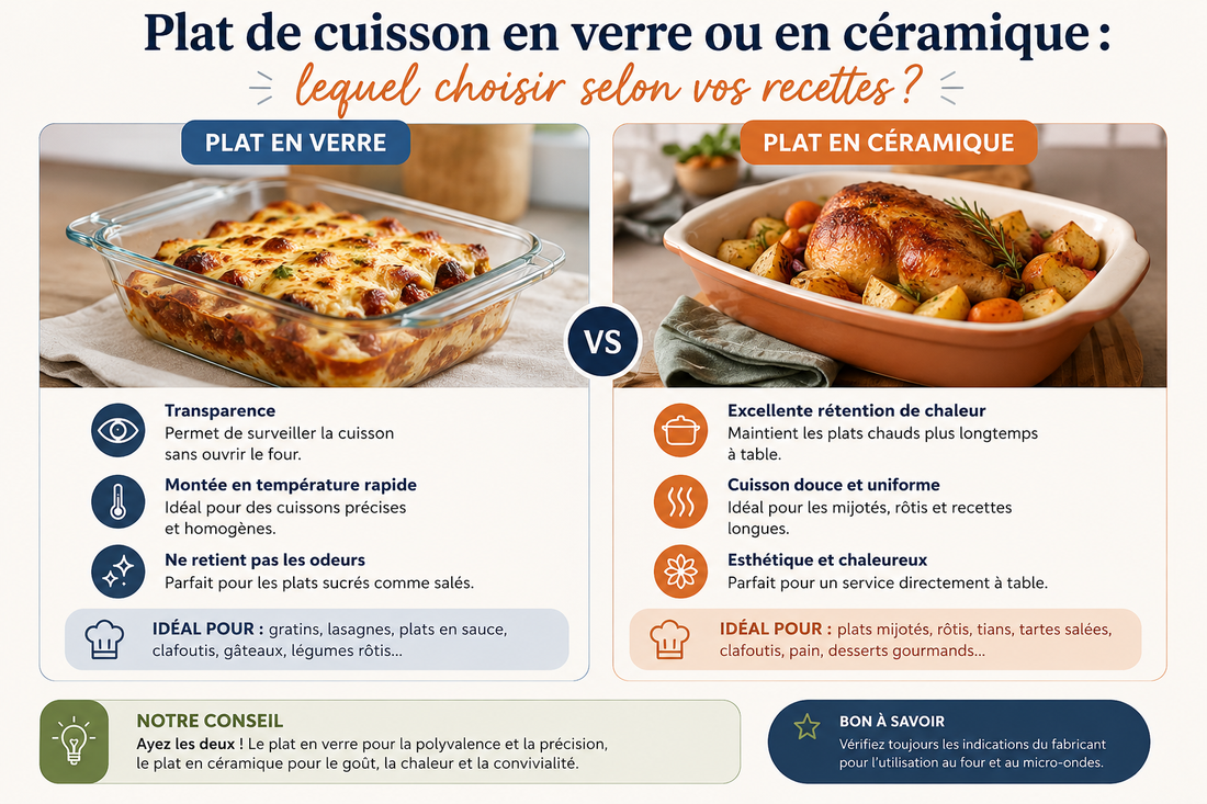 Plat de cuisson en verre ou en céramique : lequel choisir selon vos recettes ?