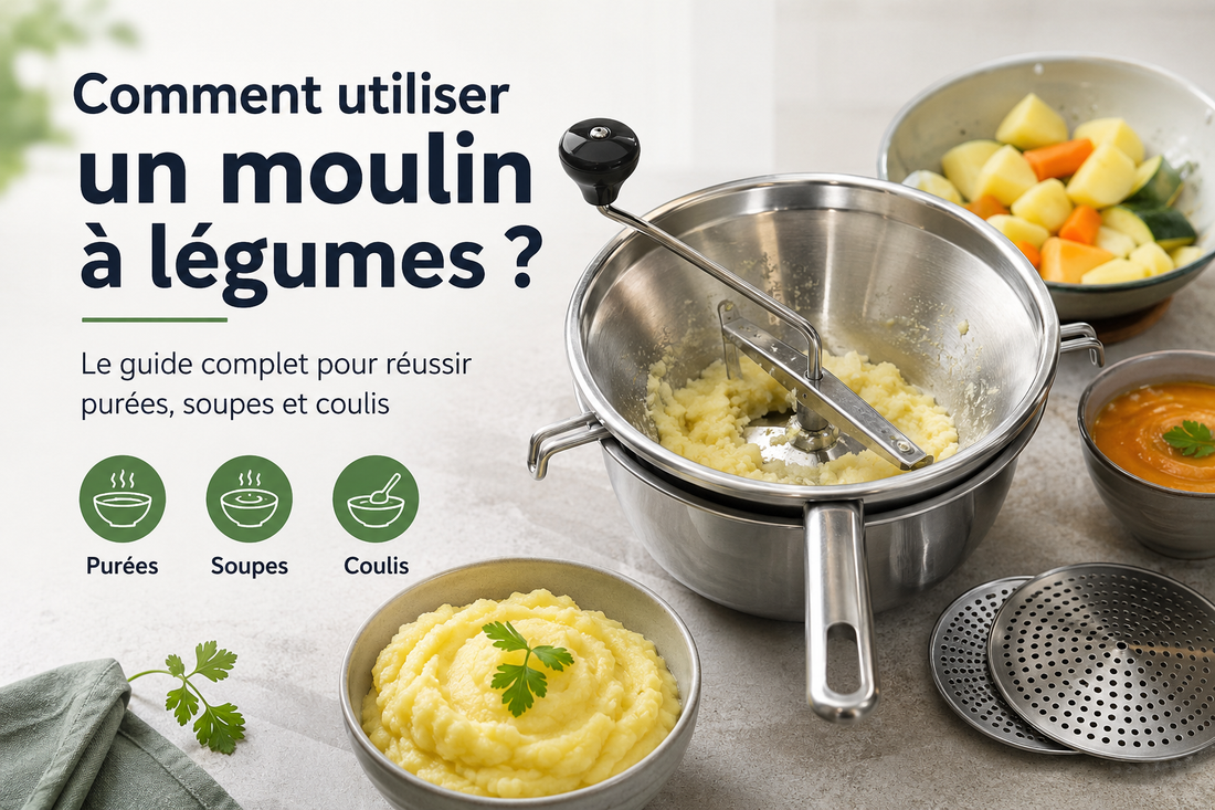 Comment utiliser un moulin à légumes ? Le guide complet pour réussir purées, soupes et coulis