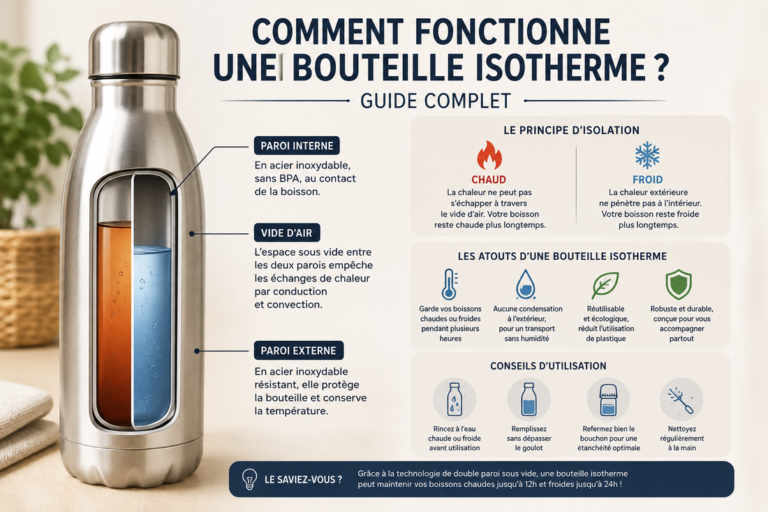 Comment fonctionne une bouteille isotherme ? Guide complet