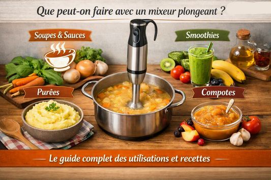 Que peut-on faire avec un mixeur plongeant ? Le guide complet des utilisations et recettes