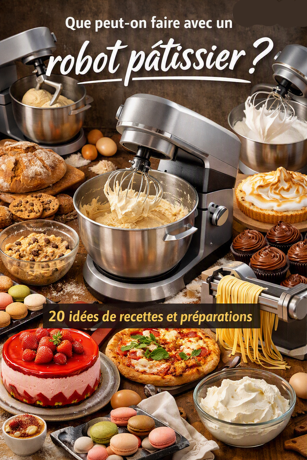 Que peut-on faire avec un robot pâtissier ? 20 idées de recettes et préparations