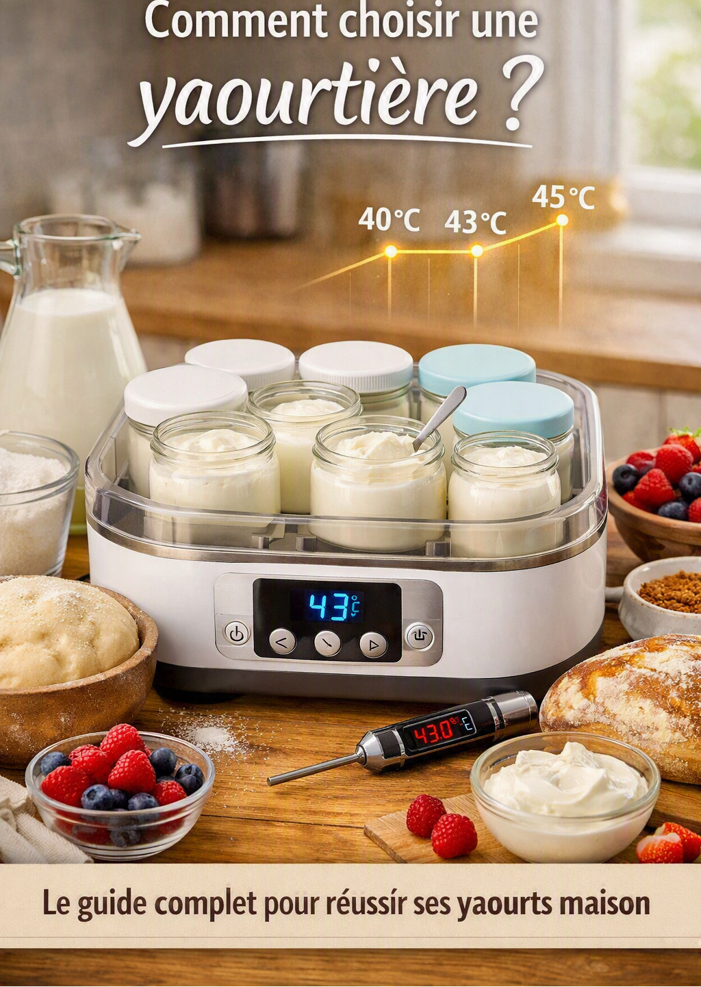 Comment choisir une yaourtière ? Le guide complet pour réussir ses yaourts maison