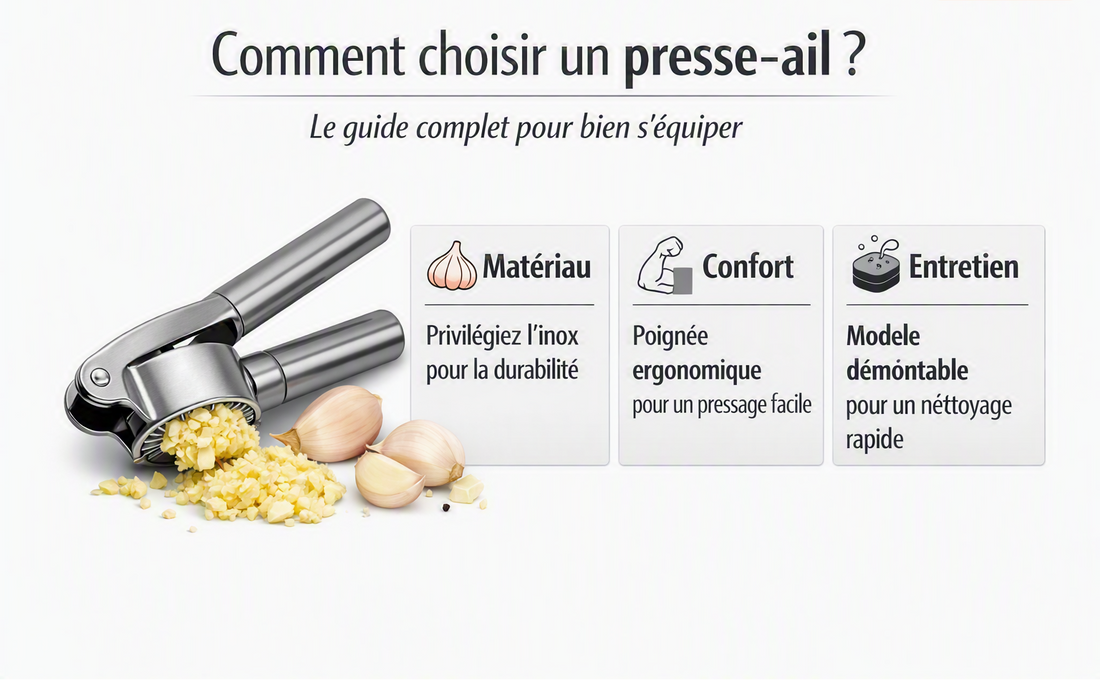 Comment choisir un presse-ail ? Le guide complet pour bien s'équiper
