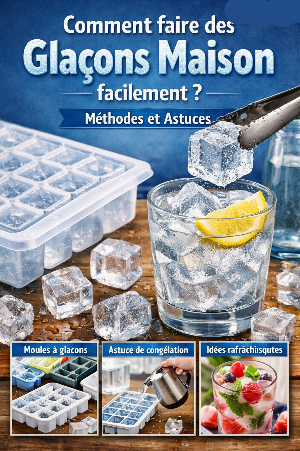 Comment faire des glaçons maison facilement ? Méthodes et astuces