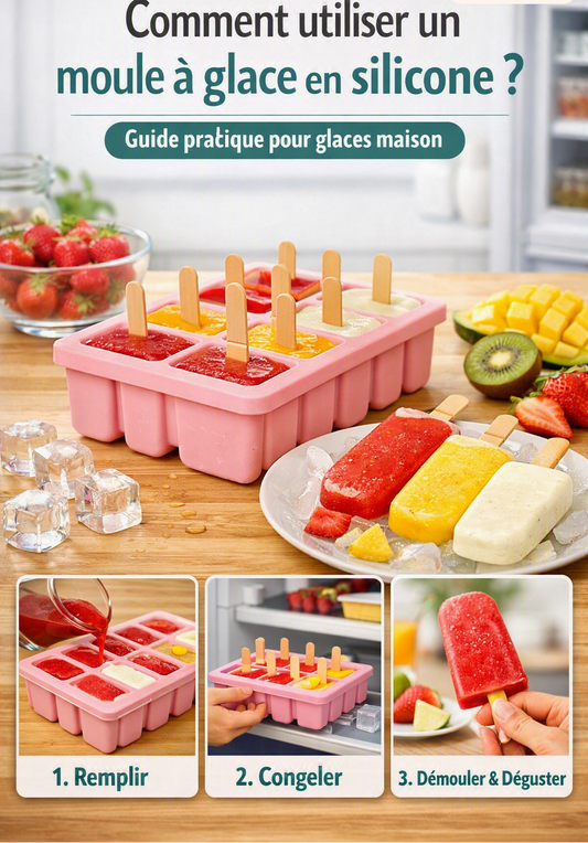 Comment utiliser un moule à glace en silicone ? Guide pratique