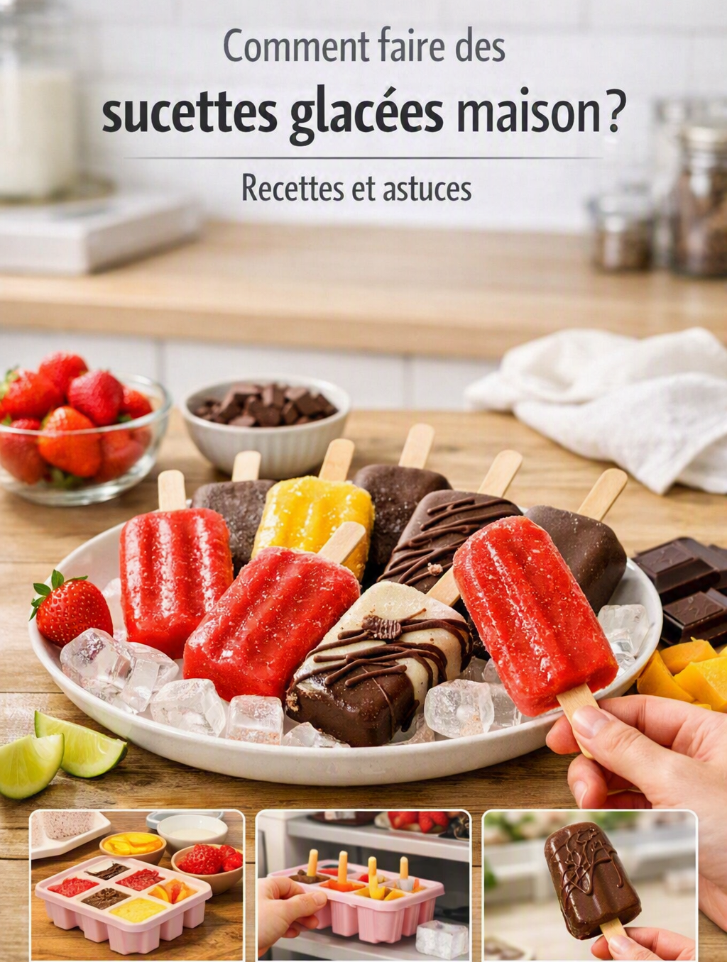 Comment faire des sucettes glacées maison ? Recettes et astuces