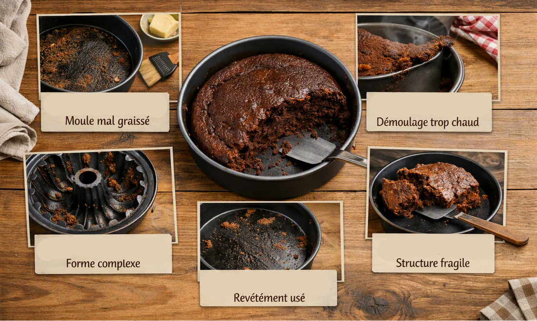 Pourquoi mon gâteau colle au moule ? Causes et solutions