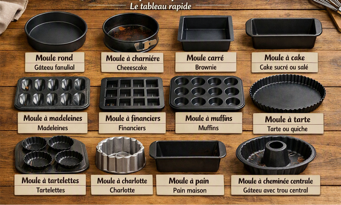 Quel moule choisir selon le gâteau à réaliser ?