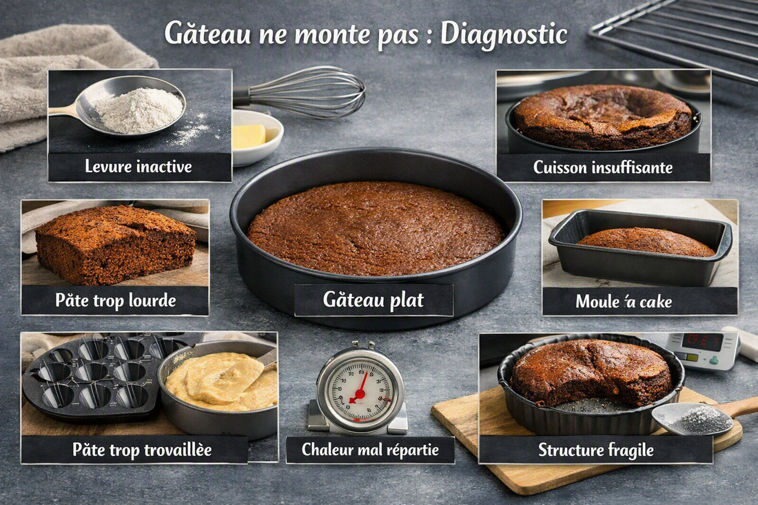 Pourquoi mon gâteau ne monte pas ? Causes et solutions