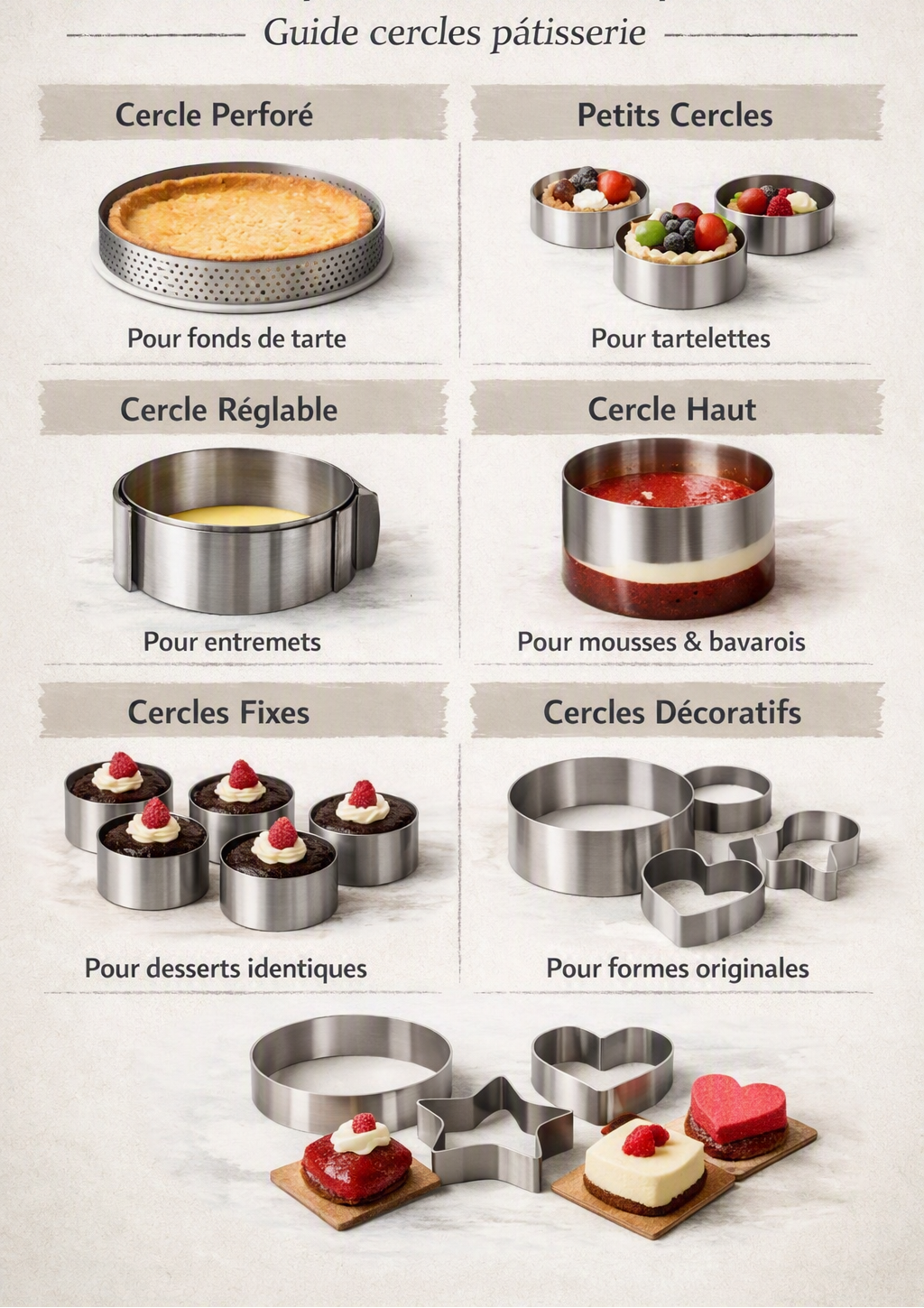 Comment choisir un cercle à pâtisserie ? Guide complet