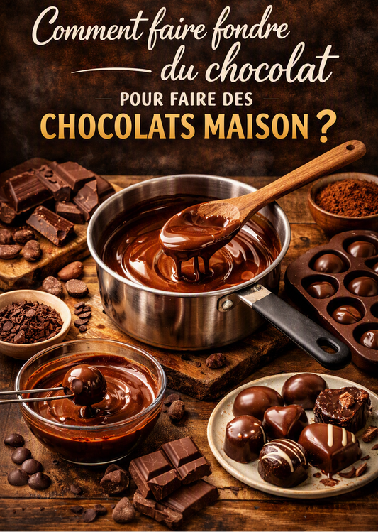 Comment faire fondre du chocolat pour faire des chocolats maison ?