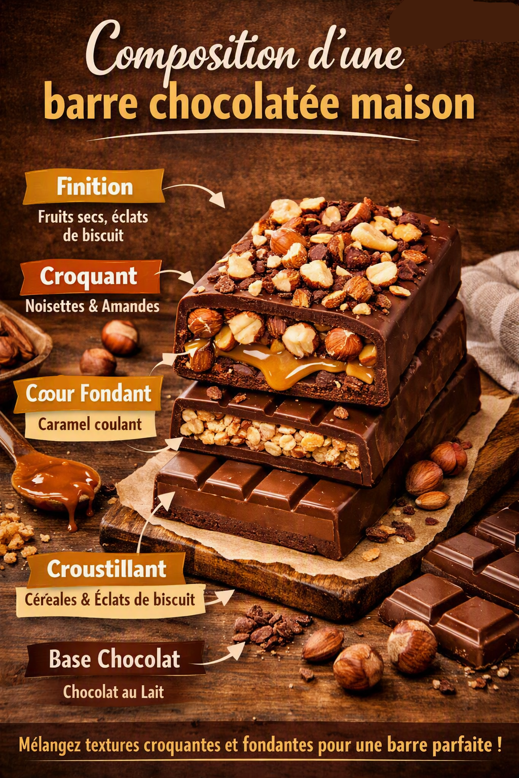 Comment faire des barres chocolatées maison ?