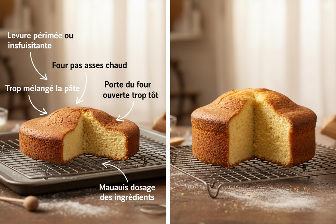 Pourquoi mon gâteau ne monte pas ?