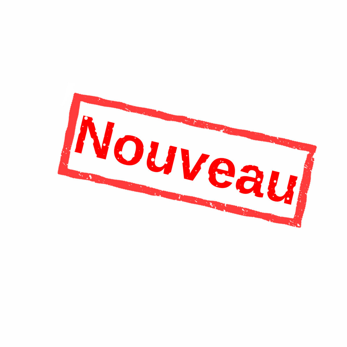 Tampon rouge indiquant nouveau pour mettre en avant nos nouveautés en ustensiles de cuisine pratiques