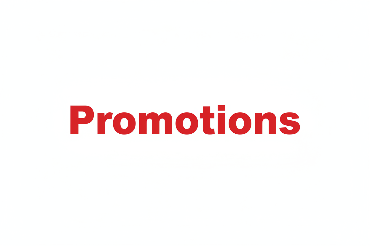 Promotions Cuisine – Ustensiles Pro à Prix Réduits avec un tampon rouge promotionnel visible