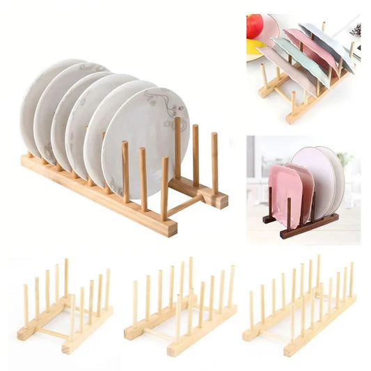 Organisateur de Vaisselle en Bois – Pratique & Éco