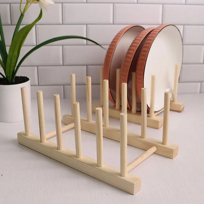 Organisateur de Vaisselle en Bois – Pratique & Éco
