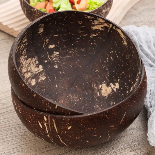 Bol MYVIT en bois poli – Vue de dessus avec texture naturelle