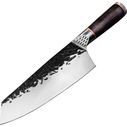 Couteau de Chef Japonais Kiritsuke Forgé à la Main –  Haute Qualité – Pour Viande, Poisson, Fruits et Légumes - 