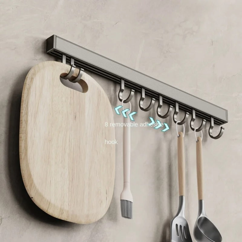 Crochets muraux cuisine amovible en aluminium