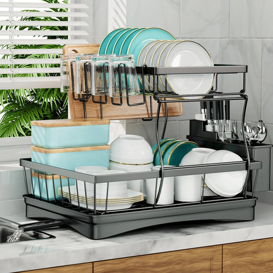 Égouttoir à Vaisselle en Métal – Résistant, Pratique et Idéal pour une Cuisine Organisée - Ustensile de chef