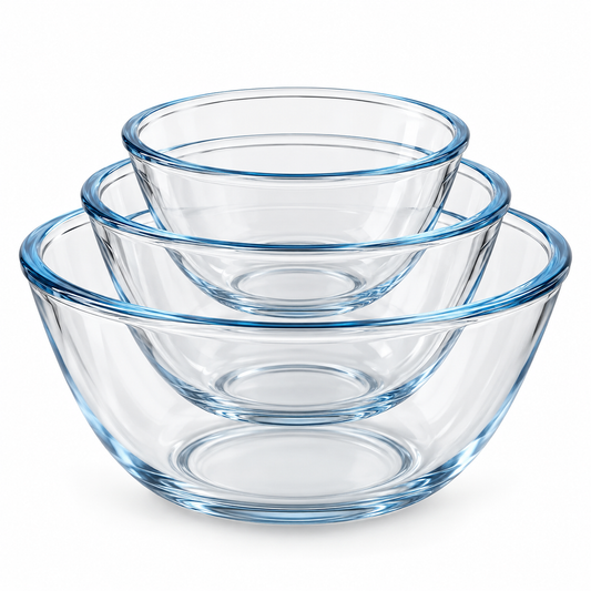 Grand bol en verre transparent – Le compagnon idéal de toutes vos préparations culinaires