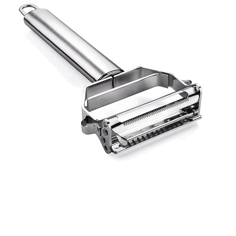 Éplucheur Julienne 2 en 1 Inox – Éplucheur Multifonction pour Légumes, Fruits