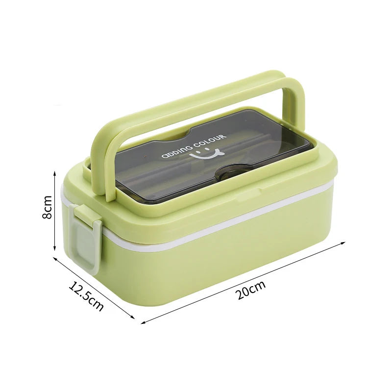 Grande Lunch Box Inox simple vert