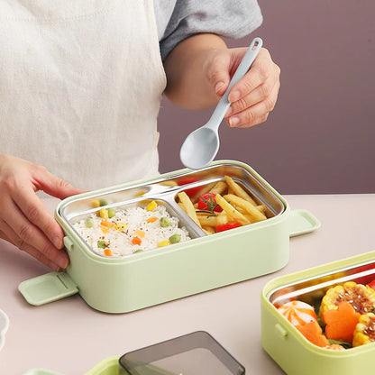 Grande Lunch Box Inox vert