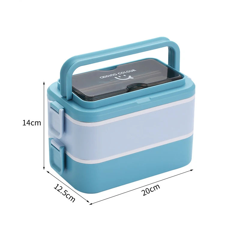 Grande Lunch Box Inox à Couche bleu