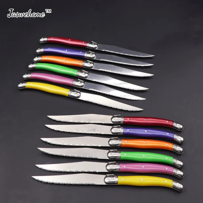Couteaux Jaswehome – Lames Inox & Poignées Colorées