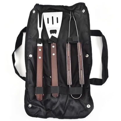 Kit d'Outils de Barbecue en Acier Inoxydable – Résistant à la Chaleur et Facile à Nettoyer, Pour 1 à 5 Personnes - Ustensile de chef