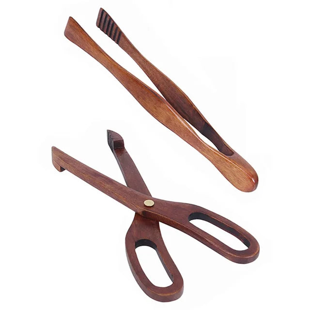 Set d'Ustensiles Cuisine Bois Teck – Durable & Écologique