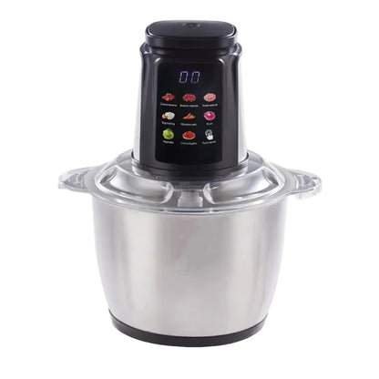 Hachoir Électrique 5 L Grande Capacité en Inox – 500W, 6 Lames en Acier Inoxydable