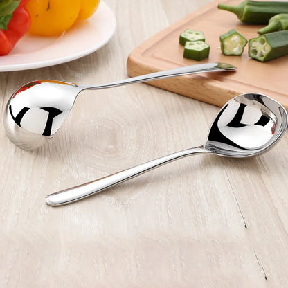 Louche Inox Épaissie – Manche Long pour Soupe & Hot Pot - Ustensile de chef