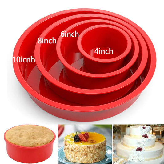 Moule à Gâteau Rond en Silicone – Antiadhésif, Flexible et Durable pour Gâteaux, Tartes et Cheesecakes - Ustensile de chef