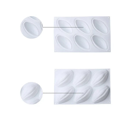 Moule Silicone 6 Cavités Olive – Antiadhésif