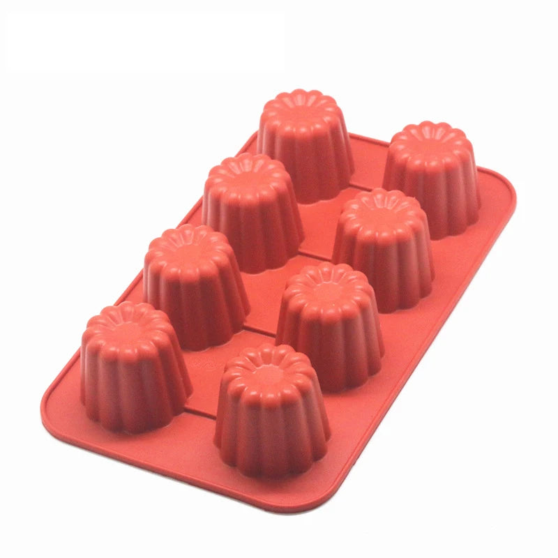 Moule Silicone à Cannelés Bordelais 8/18 Cavités 