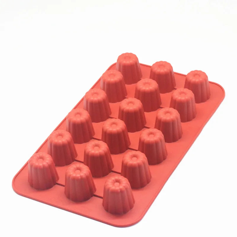 Moule Silicone à Cannelés Bordelais 8/18 Cavités – Outil de Pâtisserie pour  Desserts