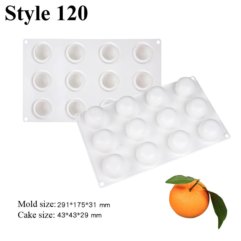 Moule trompe l'œil Orange 3D - 120