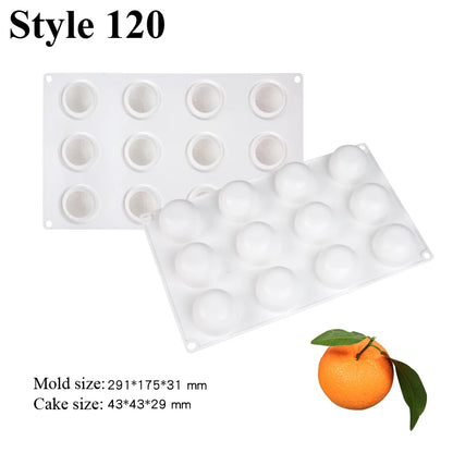 Moule trompe l'œil Orange 3D - 120