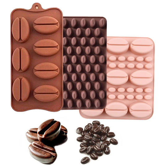 Moule trompe l'œil en Silicone 3D Grains de Café - Ustensile de chef