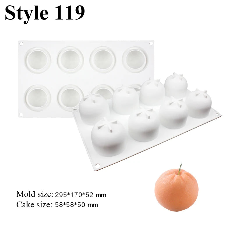 Moule trompe l'œil Orange 3D 119