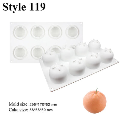 Moule trompe l'œil Orange 3D 119
