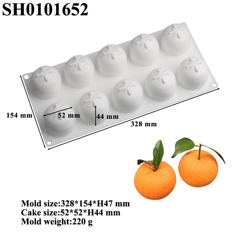 Moule trompe l'œil Orange 3D SH0101652